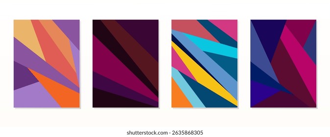 SET POSTER BACKGROUND WITH AESTHETIC GEOMETRIC SHAPES COMPOSITION. TRENDY SIMPLE DESIGN PASTEL COLOR. GOOD FOR POSTER, WALLPAPER, COVER, FRAME, FLYER, SOCIAL MEDIA, GREETING CARD