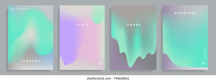 Set poster covers and color vibrant gradient background  Trendy modern design  Vector templates for placards  banners  flyers  presentations   reports  Vector illustration  Eps10