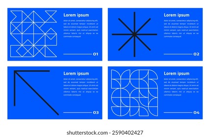 set of poster with geometric shapes pattern. brutalism, y2k, futuristic style. stars, liquid connected dots, line shapes. elements form, modern design for card, invitation, wallpaper, poster