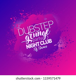 Set poster Grunge background vector. Grunge print for t-shirt. Abstract dirt backgrounds texture. Grunge banner with an inky dribble strip with copy space. Abstract background for party