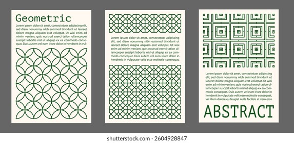 set of poster with line geometric shapes pattern. brutalism, y2k, futuristic style. stars, liquid connected dots, line shapes. elements form, modern design for card, invitation, wallpaper, poster
