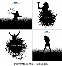 Set poster for music concert.