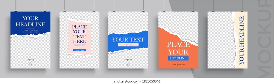 Set poster template. Easy to adapt to brochure, annual report, magazine, poster, card, corporate presentation, portfolio, flyer, banner, website, app