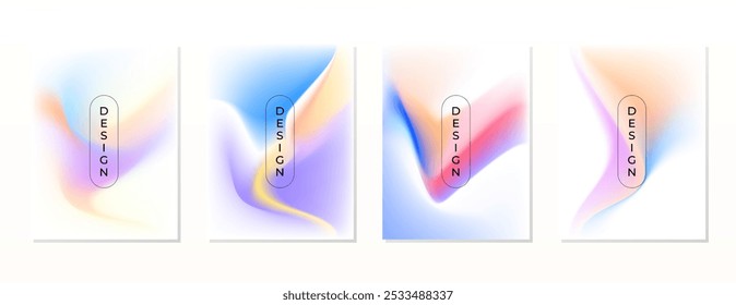 DEFINA O FUNDO BRANCO DO PÔSTER COM MODELO DE VETOR DE DESIGN DE FLUIDO COLORIDO DE MALHA DE GRADIENTE PASTEL. BOM PARA PÔSTER, PAPEL DE PAREDE, CAPA, QUADRO, FOLHETO, MÍDIA SOCIAL, CARTÃO DE SAUDAÇÃO