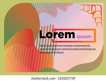 Set of posters with A4 size dynamic shapes on light background. ideal for party, banner, cover, print, promotion, greeting, advertising, web, page, header, landing, social media. vector illustration