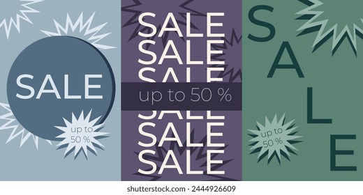  Set of posters for sale up to 50%.