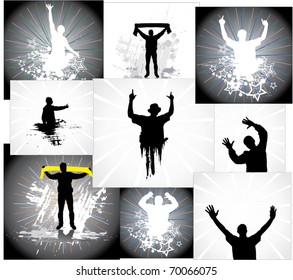 Set of posters for sports championships