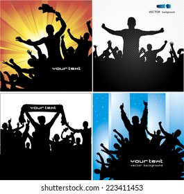 Set posters for sports championships and concerts