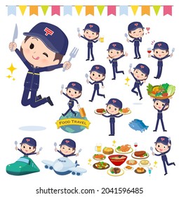 A set of  postwomen on food events.It's vector art so easy to edit.
