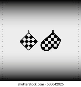 Set pot holders icon.