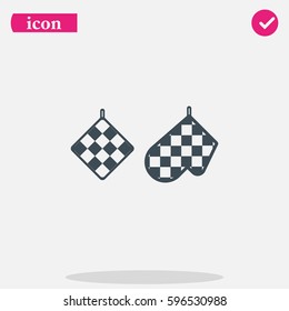 Set pot holders icon.