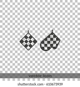 Set pot holders icon.
