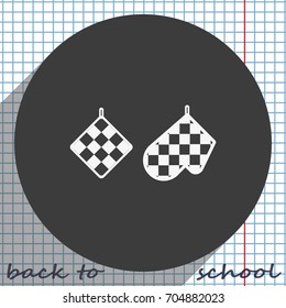 Set pot holders icon.