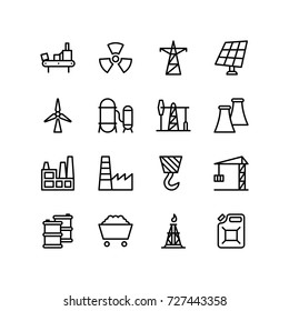 Set Of Power Industry Icons