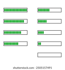 Satz von Power-Technologie-Symbol, Batterie-Web-Form-Design, Energieniveau Vektorgrafik .