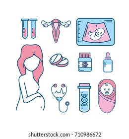 set pregnancy fertilization process to biology reproduction