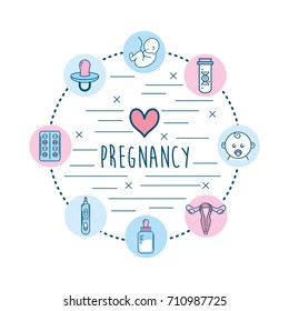 set pregnancy fertilization process to biology reproduction