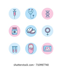 set pregnancy fertilization process to biology reproduction