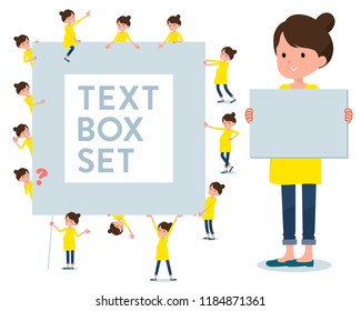 A set of Pregnant women with a message board.Since each is divided, you can move it freely.It's vector art so it's easy to edit.