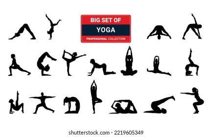 
Set of of pregnant women yoga stretching exercises, Shapes of woman doing yoga fitness workout isolated background Vector illustration 02 