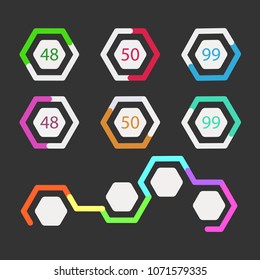 Set of preloaders. Progress loading icons. Downloading bars for web interface, sites and mobile application. Vector loading icons EPS 10