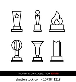 Set of premium award icons. eps10 vector illustration