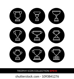 Set of premium award icons. eps10 vector illustration
