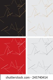 Set premium backgrounds with stars