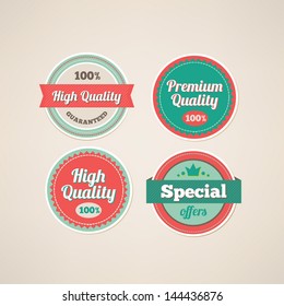 Set of Premium and High Quality labels
