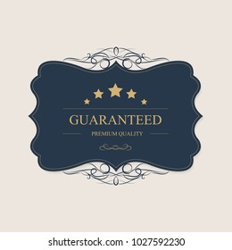 Set of premium label for design vintage style. Banner vector.