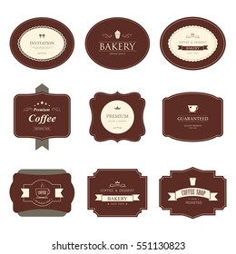 Set of premium quality guaranteed label for design vintage style. Banner vector.