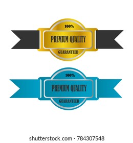 set of premium quality guaranteed sticker sale label badge icon isolated on white background