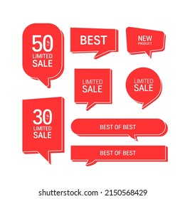 Set of premium quality labels. Modern vector illustration labels for shopping
