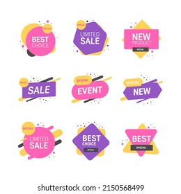 Set of premium quality labels. Modern vector illustration labels for shopping
