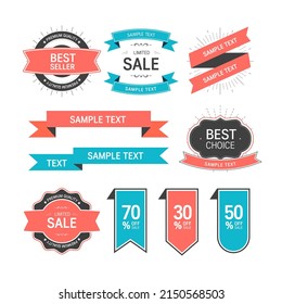 Set of premium quality labels. Modern vector illustration labels for shopping
