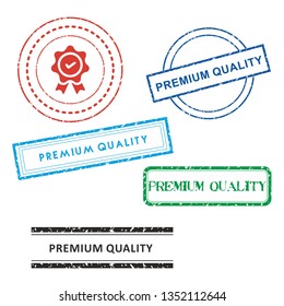 Set Of Premium Quality Stamp – Vector