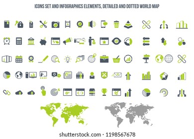 Set of premium quality Vector SEO Search Engine Optimisation Elements and Icons Illustration can be used for any project.