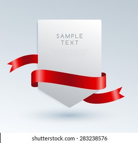 Set Of Premium Ribbons. Vector Illustration