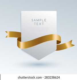 Set Of Premium Ribbons. Vector Illustration