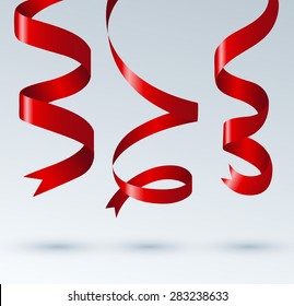 Set Of Premium Ribbons. Vector Illustration