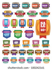 Set of Premium Sale Labels