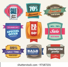 Set of Premium Sale Labels