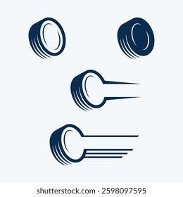 Set of Premium Tire Shop Logo Vector. Automotive, Wheel, Tyre Repair Design