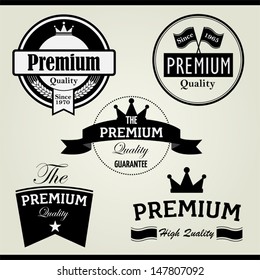 Set of Premium Vintage Stamp and Label