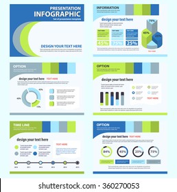  set of presentation concept Template Infographic Element Business and human resources infographic 