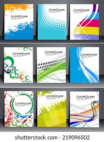 Set of Presentation of Flyer Design.
