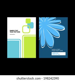 Set of presentation of flyer design content background.