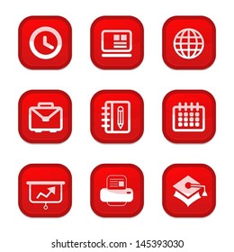 set of presentation icon, vector