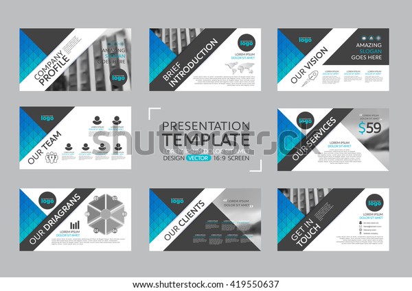 Vorlage Fur Broschuren Flyer Marketing Und Firmenprofil Stock Vektorgrafik Lizenzfrei
