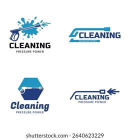 Set of Pressure Washing logo, Pressure Washing logo.